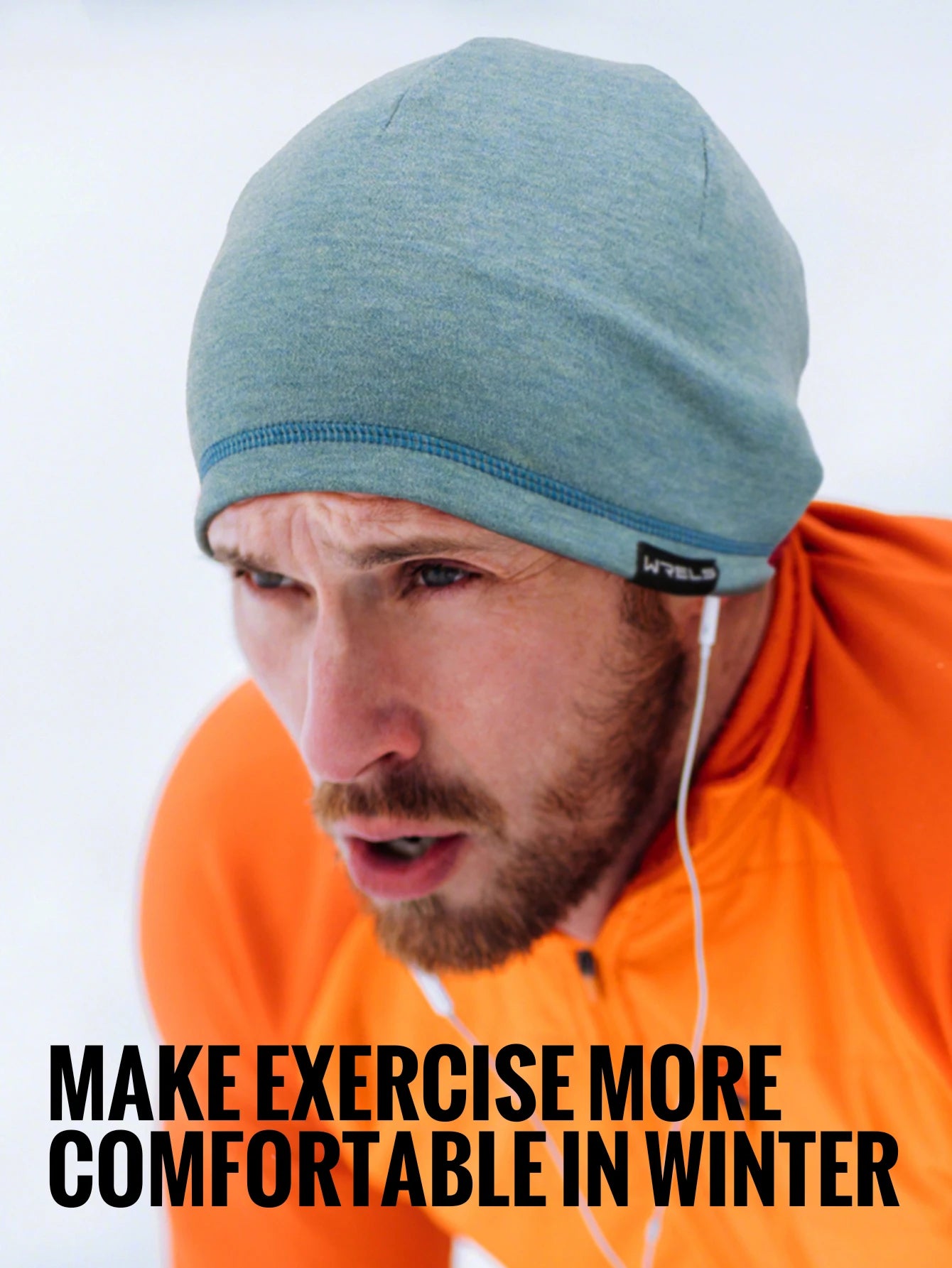 WRELS Skull Cap Fleece Beanie Winter Windproof Breathable Polar Beanie Cap Thick Unisex for Outdoor Exercising Cycling Cap