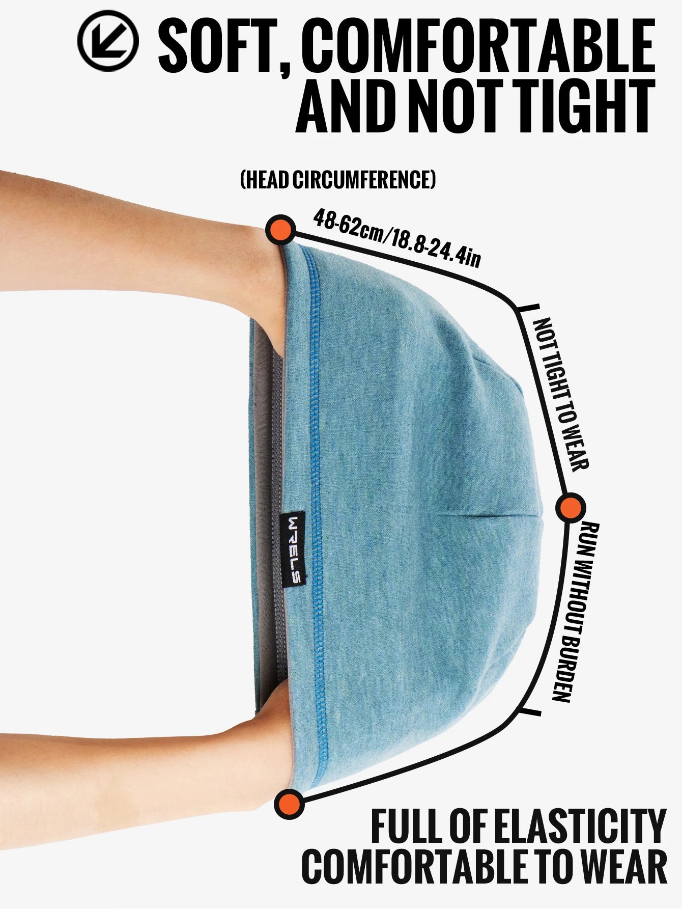 WRELS Skull Cap Fleece Beanie Winter Windproof Breathable Polar Beanie Cap Thick Unisex for Outdoor Exercising Cycling Cap