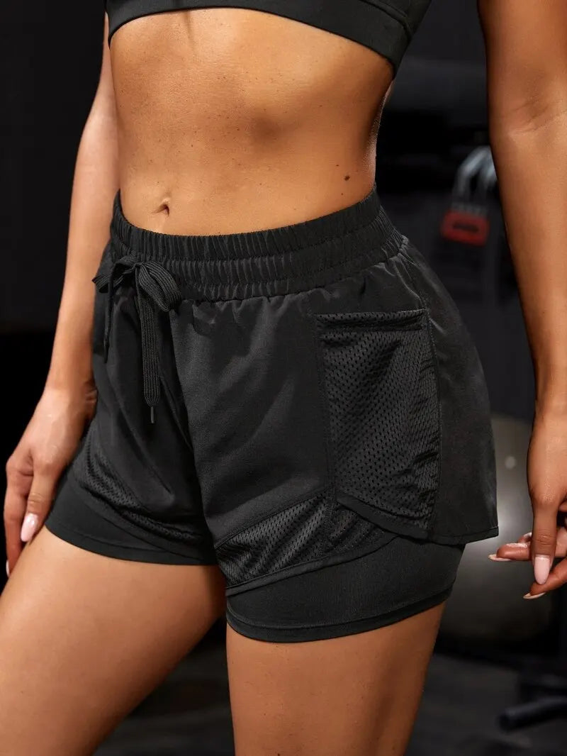 Dual-Layer Pocket Shorts