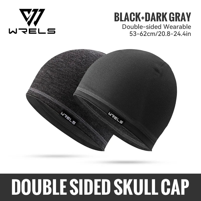 WRELS Skull Cap Fleece Beanie Winter Windproof Breathable Polar Beanie Cap Thick Unisex for Outdoor Exercising Cycling Cap
