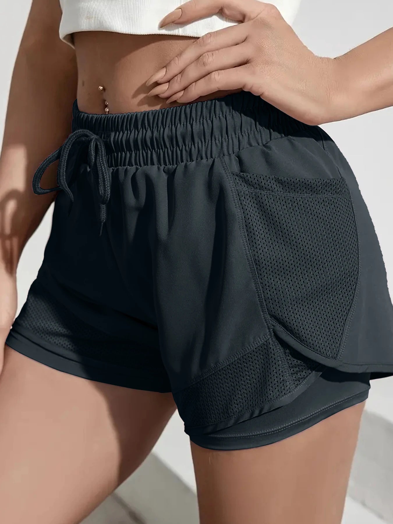 Dual-Layer Pocket Shorts