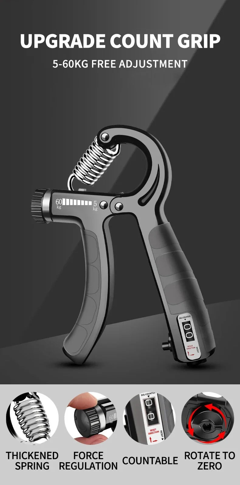 Adjustable Hand Gripper – Resistance Trainer